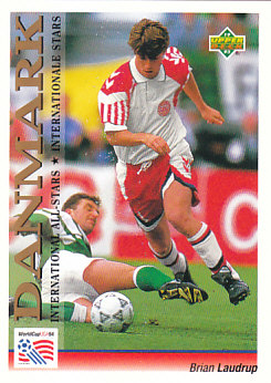 Brian Laudrup Denmark Upper Deck World Cup 1994 Preview Eng/Ger International All-Stars #111